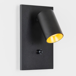 KS Verlichting Mila Bedlamp Zwart Met Dimmer En USB-C