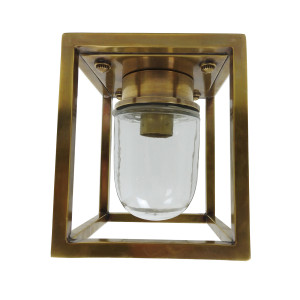 KS Verlichting Buitenlamp Ferryhill Plafondlamp Antiek Messing