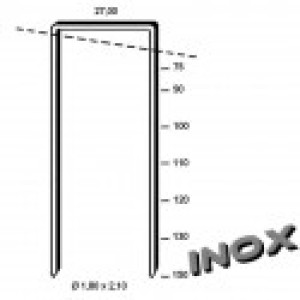 novi-clous Agrafes BS - 110mm Inox pour isolants épais - BTE 1000