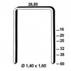 novi-clous Agrafes W5562 - 38mm Galva