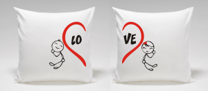 Poduszki dla pary LOVE