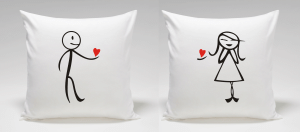 Poduszki dla pary SERCE NA DŁONI
