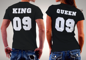 Koszulki dla par QUEEN09 & KING09