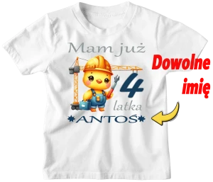 Koszulka dla dziecka Mam już 4 latka