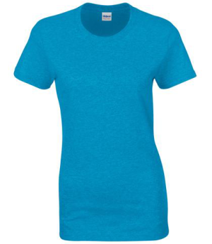 Koszulka damska GILDAN Heavy Cotton kolor Heather Sapphire roz.S