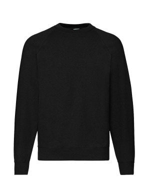 Bluza raglanowa Fruit of the Loom czarna ze ściągaczem rozmiar M