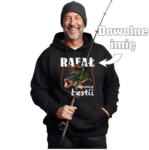 Bluza z kapturem Pogromca bestii z dowolnym imieniem