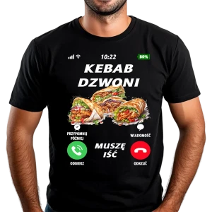 Koszulka męska Kebab dzwoni
