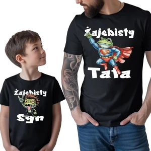 Zestaw koszulek Żajebisty tata i syn