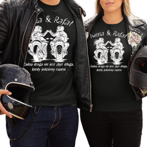 Koszulki dla motocyklistów ŻADNA DROGA z imionami
