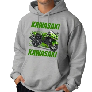 Bluza z kapturem KAWASAKI dla motocyklistów
