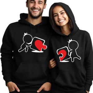 Bluzy dla par z kapturem PUZZLE