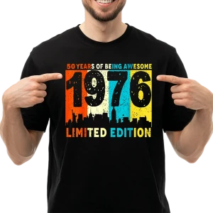 Koszulka na 50 urodziny LIMITED EDITION 1976 męska