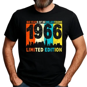 Koszulka na 60 urodziny LIMITED EDITION 1966 męska