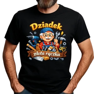 Koszulka dla dziadka Dziadek Złota Rączka
