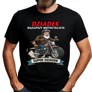Koszulka dla dziadka Dziadek Najlepszy Motocyklista