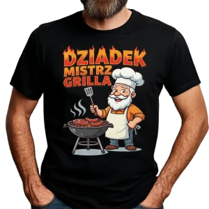 Koszulka dla dziadka Dziadek Mistrz Grilla