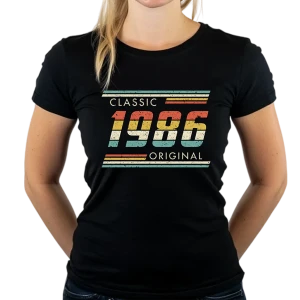 Koszulka na 40 urodziny Classic Original 1986 damska