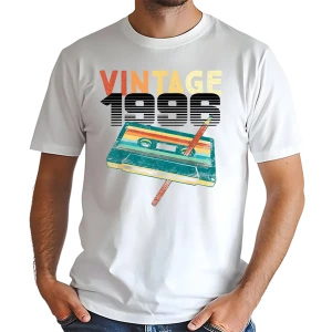 Koszulka na 30 urodziny VINTAGE TAPE 1996 męska