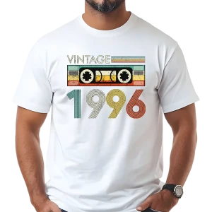 Koszulka męska na 30 urodziny VINTAGE CASSETTE 1996