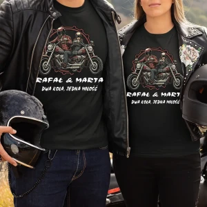 Koszulki dla motocyklistów DWA KOŁA z imionami