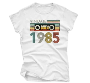 Koszulka Vintage Cassette 1985 damska WYPRZEDAŻ roz.XS