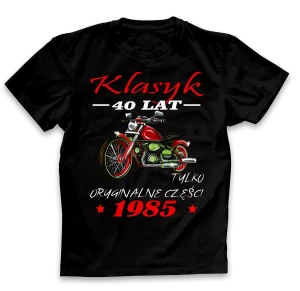 Koszulka MOTO KLASYK 40 1985 męska WYPRZEDAŻ roz.XXL