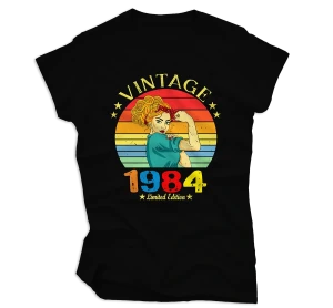 Koszulka VINTAGE 1984 dla blondynki WYPRZEDAŻ roz.M