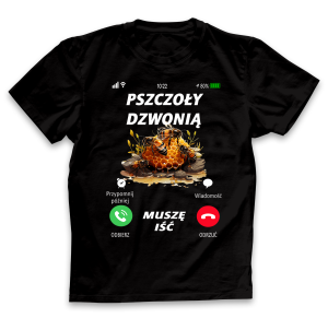 Koszulka Pszczoły dzwonią męska WYPRZEDAŻ roz.XXL