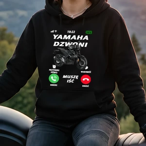 Bluza z kapturem dla motocyklistki YAMAHA DZWONI