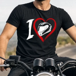 Koszulka męska I love moto