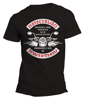 Koszulka dla MOTOCYKLISTY... z miesiącem v.2