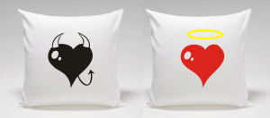 Poduszki dla pary DWA SERCA
