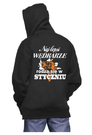 BLUZA Z KAPTUREM URODZINY WĘDKARZA