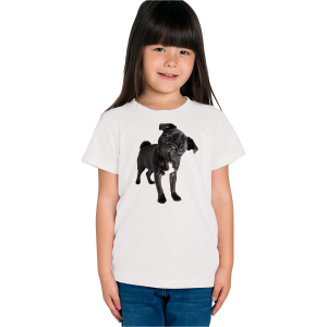Koszulka z buldogiem III dla dziewczynek