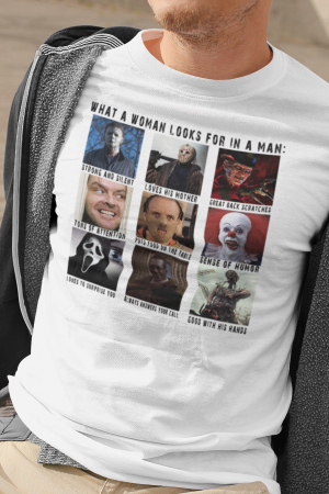 Koszulka CZEGO KOBIETY SZUKAJĄ W MĘŻCZYZNACH
