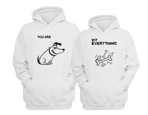 BLUZY DLA PAR z kapturem MY EVERYTHING