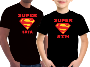 Zestaw koszulek SUPER TATA + SUPER SYN