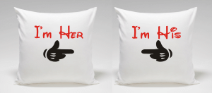 Poduszki dla pary I'M HIS, I'M HER