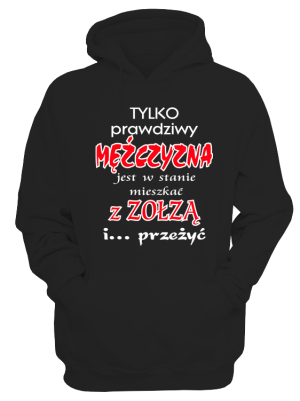 Bluza z kapturem TYLKO PRAWDZIWY