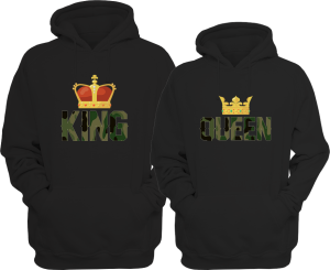 Bluzy Dla Par MILITARY KING & QUEEN