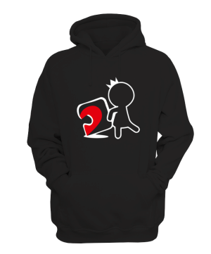 BLUZA z kapturem PUZZLE nadruk damski