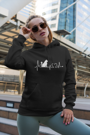 Bluza z kapturem LINIA ŻYCIA KOCIARY