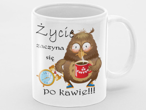 Kubek Życie zaczyna się po kawie