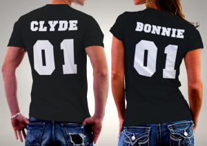Koszulki dla par BONNIE & CLYDE
