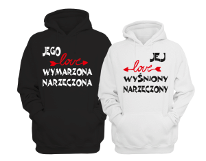 BLUZY DLA PAR z kapturem JEGO NARZECZONA