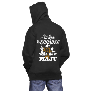 BLUZA Z KAPTUREM URODZINY WĘDKARZA Z MAJA M WYPRZEDAŻ