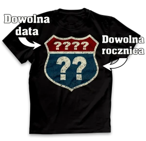 Koszulka TARCZA z dowolną datą