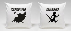 Poduszki dla pary Hakuna Matata