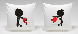 Poduszki dla pary PUZZLE2